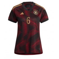 Koszulka piłkarska Niemcy Joshua Kimmich #6 Strój wyjazdowy dla kobiety MŚ 2022 tanio Krótki Rękaw